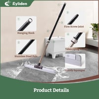 Eyliden 138 cm teleszkópos nyelű vízlehúzó padlóhoz és zuhanyhoz, csempe márvány fa üveg ablakokhoz vízfolt eltávolításhoz 5