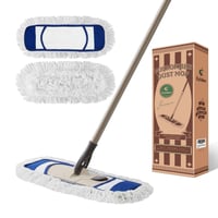 Eyliden mikrofibra mop s 2 zamjenske glave, podesivom drškom od 134 cm i rotirajućom pločom od 360° za podove, pločice i laminate 1