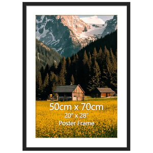 EYMPEU Zidni okvir za plakate 50 x 70 cm, 1 komad, crni, za ured i dom