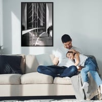 EYMPEU Nástenný rám na plagáty 50 x 70 cm, 1 ks rám na obrazy, čierny, do kancelárie a domácnosti 5