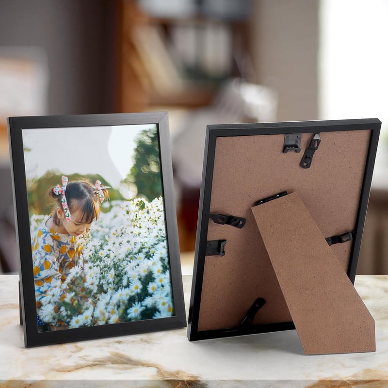 EYMPEU fekete képkeret szett 18 db 15 x 20 cm falra vagy asztalra iroda otthon