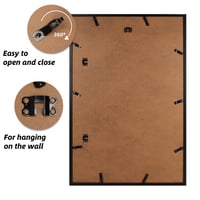 EYMPEU Rám na obrazy 60x90 cm čierny 1 ks na plagáty na stenu do kancelárie a domácnosti 4