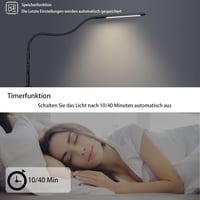 EYOCEAN LED Asztali Lámpa Csiptetős Szemmegóvó Dimmer Időzítő Fekete 4