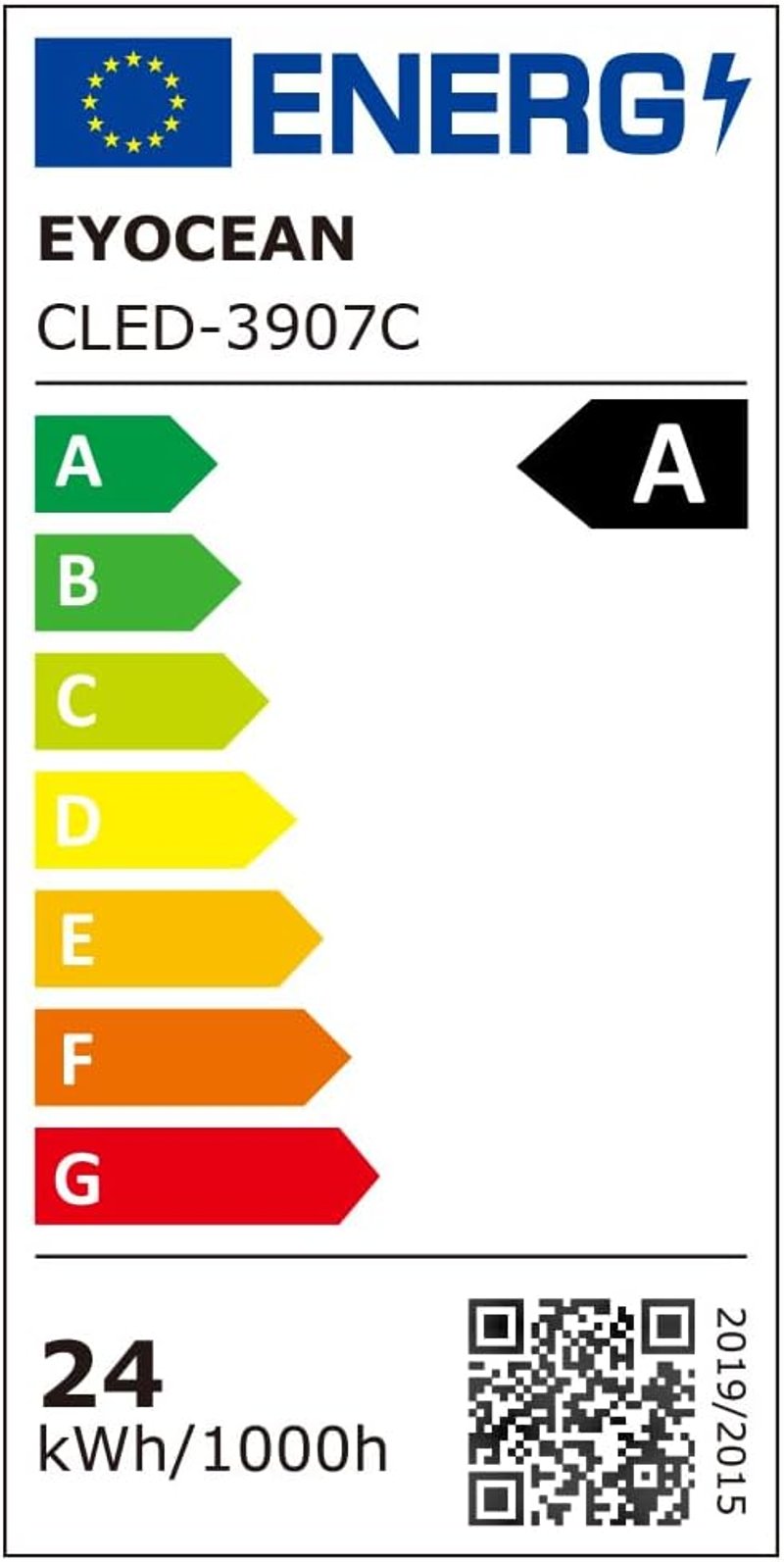 EYOCEAN LED Íróasztali Lámpa Gesztus- és Távirányítással - 24W 80cm Csíptethető Monitovilágítás, Állítható Fényerő, Szemkímélő Munkalámpa Ir