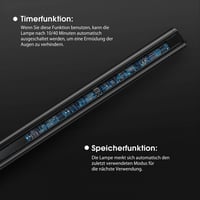 EYOCEAN LED Íróasztali Lámpa Gesztus- és Távirányítással - 24W 80cm Csíptethető Monitovilágítás, Állítható Fényerő, Szemkímélő Munkalámpa Ir 7