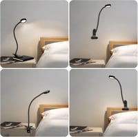 EYOCEAN LED Olvasólámpa Klippes Asztali Lámpa 3 Szín 9 Fényerő USB Kábellel 8