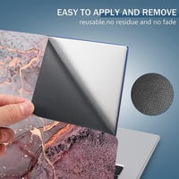 Autocolant din vinil cu model de marmură eyscar pentru laptop, compatibil cu ecrane de 13, 13.3, 14, 15, 15.4, 15.6 inchi, husă de protecție cu aspect de marmură 02 pentru notebook și PC 4