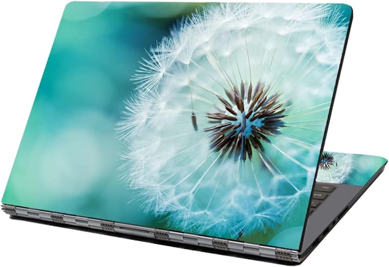 Autocolant eyscar pentru laptop, 13-15,6 inch - Folie protectoare din vinil cu model păpădii pentru computere
