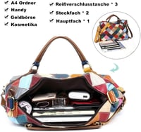 Eysee női bőr válltáska elegáns marhabőr kézitáska 5