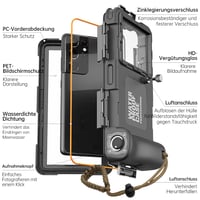 Vodotesné potápačské puzdro Ezanmull pre smartfóny iPhone, Samsung Galaxy, Huawei, Xiaomi Redmi, ochrana do 15 m/50 stôp, na šnorchlovanie a surfovanie, fotografie a 7