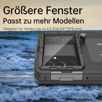Vodotesné potápačské puzdro Ezanmull pre smartfóny iPhone, Samsung Galaxy, Huawei, Xiaomi Redmi, ochrana do 15 m/50 stôp, na šnorchlovanie a surfovanie, fotografie a 5
