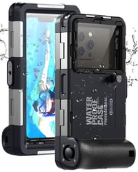 Vodotesné potápačské puzdro Ezanmull pre smartfóny iPhone, Samsung Galaxy, Huawei, Xiaomi Redmi, ochrana do 15 m/50 stôp, na šnorchlovanie a surfovanie, fotografie a 1