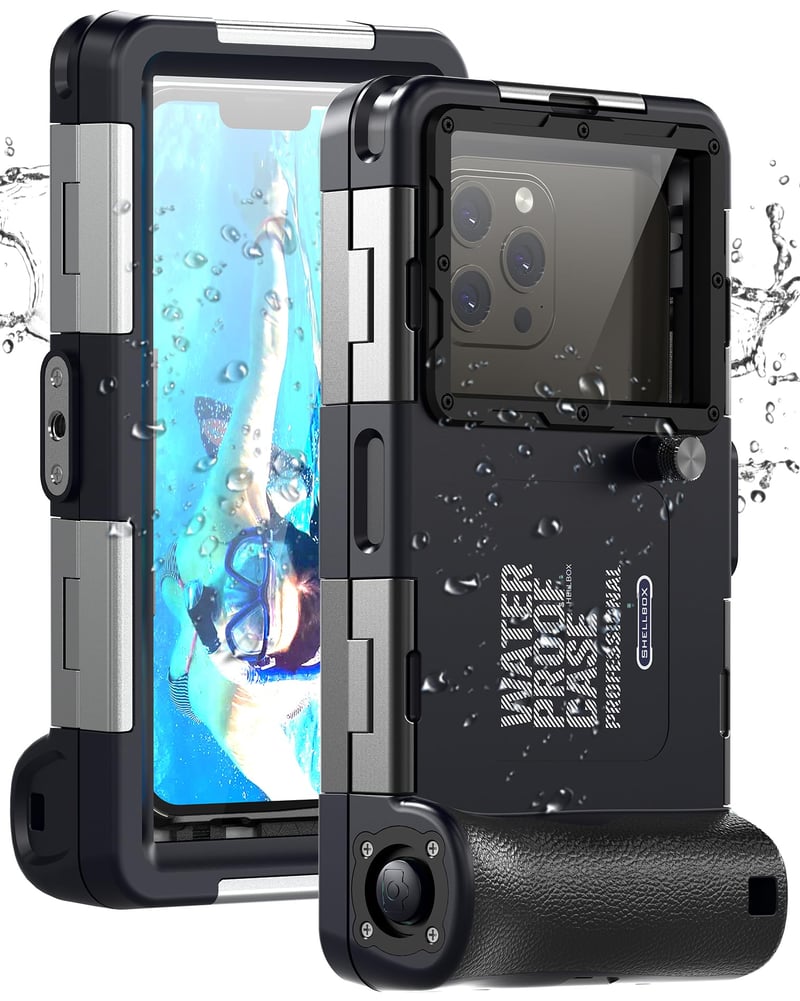 Vodotesné potápačské puzdro Ezanmull pre smartfóny iPhone, Samsung Galaxy, Huawei, Xiaomi Redmi, ochrana do 15 m/50 stôp, na šnorchlovanie a surfovanie, fotografie a