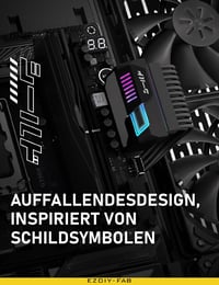 EZDIY-FAB 24 Pin 90 Fokos ATX Tápcsatlakozó Adapter ARGB LED Világítással 2