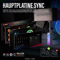 EZDIY-FAB GPU tartó állvány, ARGB LED, alumínium videokártya sag holder, állítható magasság 2