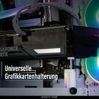 EZDIY-FAB GPU tartó állvány, ARGB LED, alumínium videokártya sag holder, állítható magasság 4