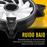 EZDIY-FAB Moonlight RGB 120 mm ventilátor s hubom X a diaľkovým ovládaním, Aura Sync, ARGB, chladenie PC skrine - 6 ks 4