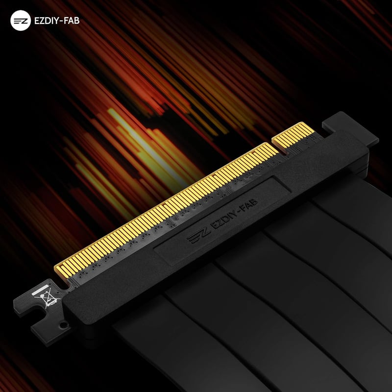 EZDIY-FAB PCIe 3.0 16x GPU Bővítőkábel 20cm Derékszögű