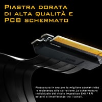 EZDIY-FAB PCIe 3.0 16x GPU Bővítőkábel 20cm Derékszögű 5