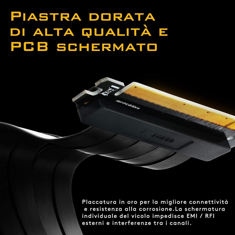 EZDIY-FAB PCIe 3.0 16x GPU Bővítőkábel 20cm Derékszögű