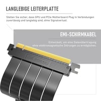 EZDIY-FAB PCIe Gen 4.0 Rendkívül Rugalmas Riser Kábel 30cm - Videokártya Bővítő 90° Csatlakozóval RTX3090/3080/RX6900XT Kompatibilis 6