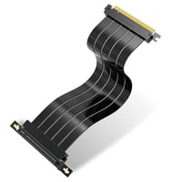 EZDIY-FAB PCIe Gen 4.0 Rendkívül Rugalmas Riser Kábel 30cm - Videokártya Bővítő 90° Csatlakozóval RTX3090/3080/RX6900XT Kompatibilis 1