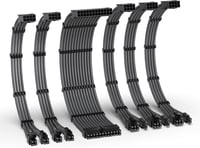EZDIY-FAB PSU Kábelbővítő Szett 16AWG, 24Pin/EPS/PCI-E Hosszabbító 300mm Fésűvel 1