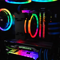 EZDIY-FAB RGB Videokártya Tartó 5V 3 Pin LED Szinkronizálható GPU Holder 5