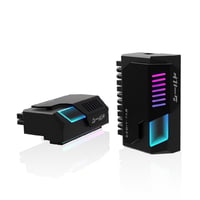 EZDIY-FAB Shield 24-pinski 90° ATX adapter s Infinity Mirror ARGB osvjetljenjem - crni 1