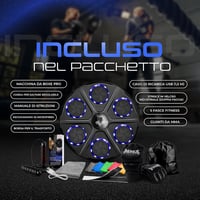 Aparat de box muzical Ezero Beat Punch pentru antrenament acasă, 12 niveluri, cu panou LED interactiv Bluetooth și accesorii pentru îmbunătățirea reflexelor 3