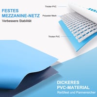 Bazén pre psov Ezilif pre veľké aj malé psy, skladací protišmykový bazén pre psov 160x30 cm, hrubé PVC, odolný voči oderu 4