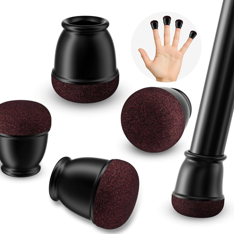 Ezprotekt 10-15mm fekete szilikon székláb sapka 16db kerek védőkupak filccel