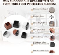 Ezprotekt Szék Lábvédő 12-20mm 16db Fekete Szilikon Szőnyeghez 4