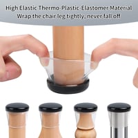 Ezprotekt Szék Lábvédő 16 db Átlátszó Gumipárna Szőnyeghez 36-56 mm 4