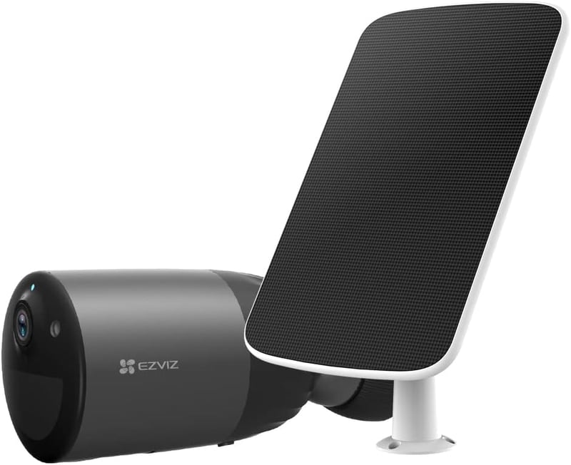 EZVIZ BC1C 4MP Vezeték Nélküli Kültéri Biztonsági Kamera, 210 Napos Akkumulátor, Napelem, 2K Éjjellátó, Mozgásérzékelő, Kétirányú Hang, IP66