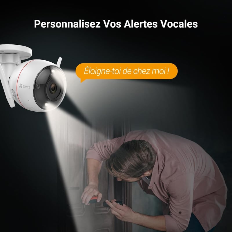 EZVIZ C3W Pro 2.5K WiFi Biztonsági Kamera Színes Éjszakai Látás Mozgásérzékelés