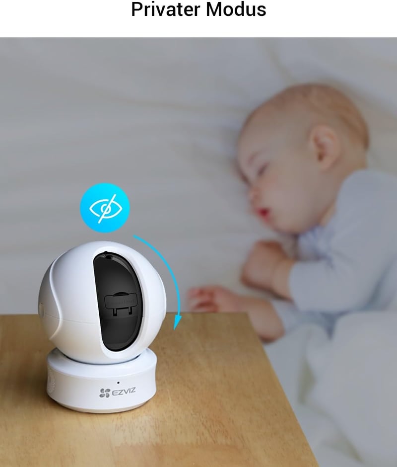 EZVIZ C6CN 4MP WiFi IP Beltéri Biztonsági Kamera - 360° Forgatható, Mozgáskövető, Kétirányú Hang, Éjjellátó, Alexa Kompatibilis, Privát Módd