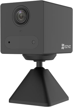 EZVIZ CB2 beltéri akkumulátoros WiFi IP kamera 2MP 2000 mAh PIR emberészlelő IR éjjellátó kétirányú hang microSD akár 512 GB fekete