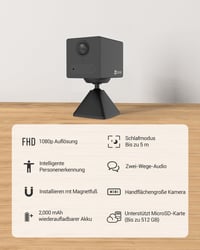 EZVIZ CB2 beltéri akkumulátoros WiFi IP kamera 2MP, kétirányú hang, éjjellátó - fekete 2