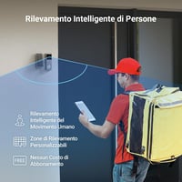 EZVIZ CP3 Pro vezeték nélküli video kaputelefon 2K kamerával, napelemes, 8 GB tárhely, Alexa 3