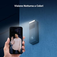 EZVIZ CP3 Pro vezeték nélküli video kaputelefon 2K kamerával, napelemes, 8 GB tárhely, Alexa 4