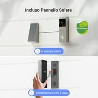 EZVIZ CP3 Pro vezeték nélküli video kaputelefon 2K kamerával, napelemes, 8 GB tárhely, Alexa 5