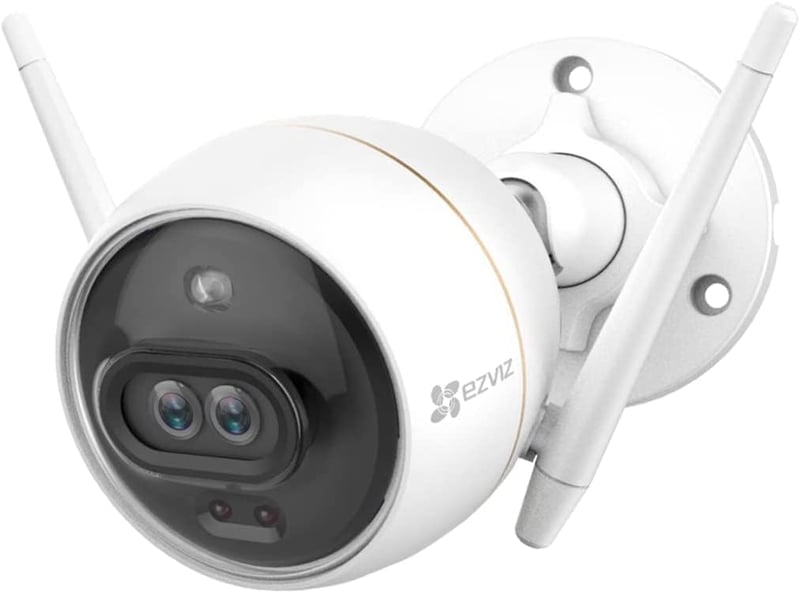 EZVIZ Dual Lens kültéri biztonsági kamera 1080P, színes éjszakai látás, mozgásérzékelés, sziréna, IP67