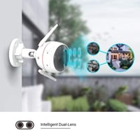 EZVIZ Dual Lens kültéri biztonsági kamera 1080P, színes éjszakai látás, mozgásérzékelés, sziréna, IP67 2