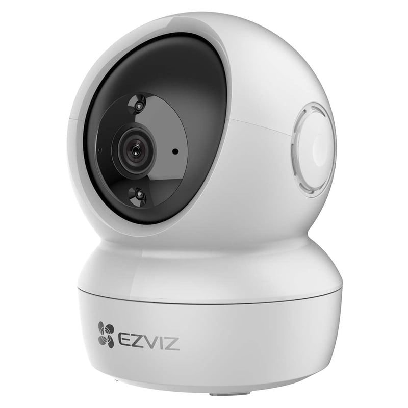 Bezpečnostná kamera EZVIZ H6c 2K+ 4MP WiFi, otočná o 360°, sledovanie pohybu – biela