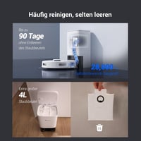 EZVIZ RE4 Plus Robotporszívó Automata Porürítéssel - LiDAR Navigációs Rendszer, Akadályérzékelés, WiFi, Alkalmazásvezérlés, Alacsony Zajszin 3