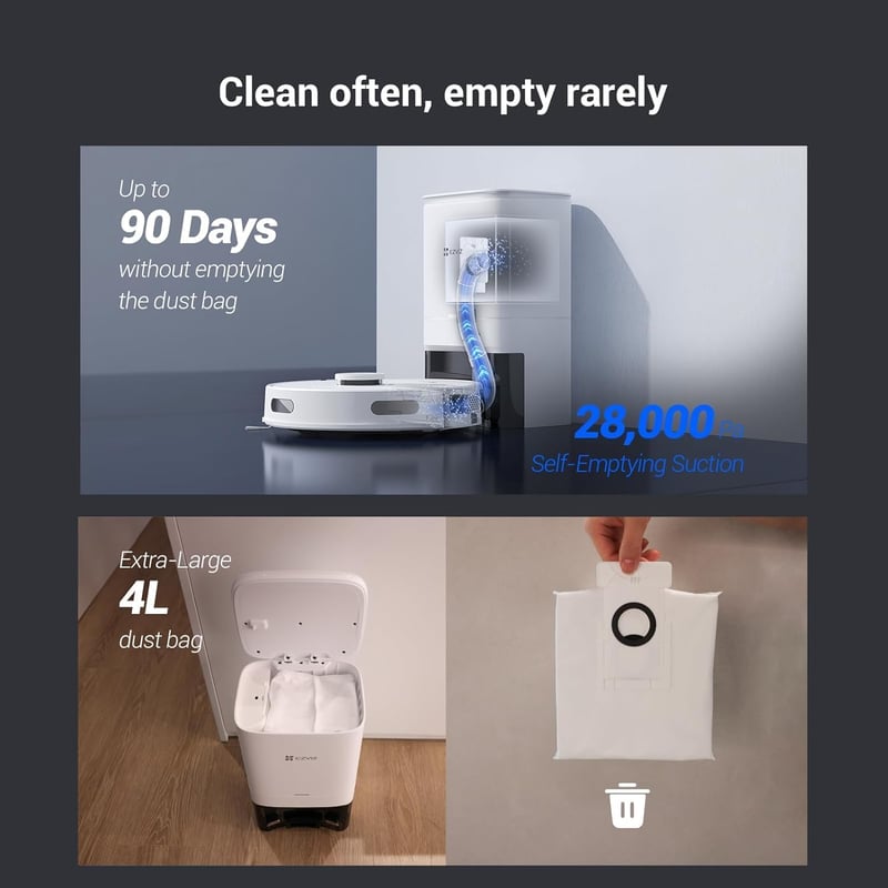 EZVIZ RE5 Plus robotporszívó intelligens navigációval