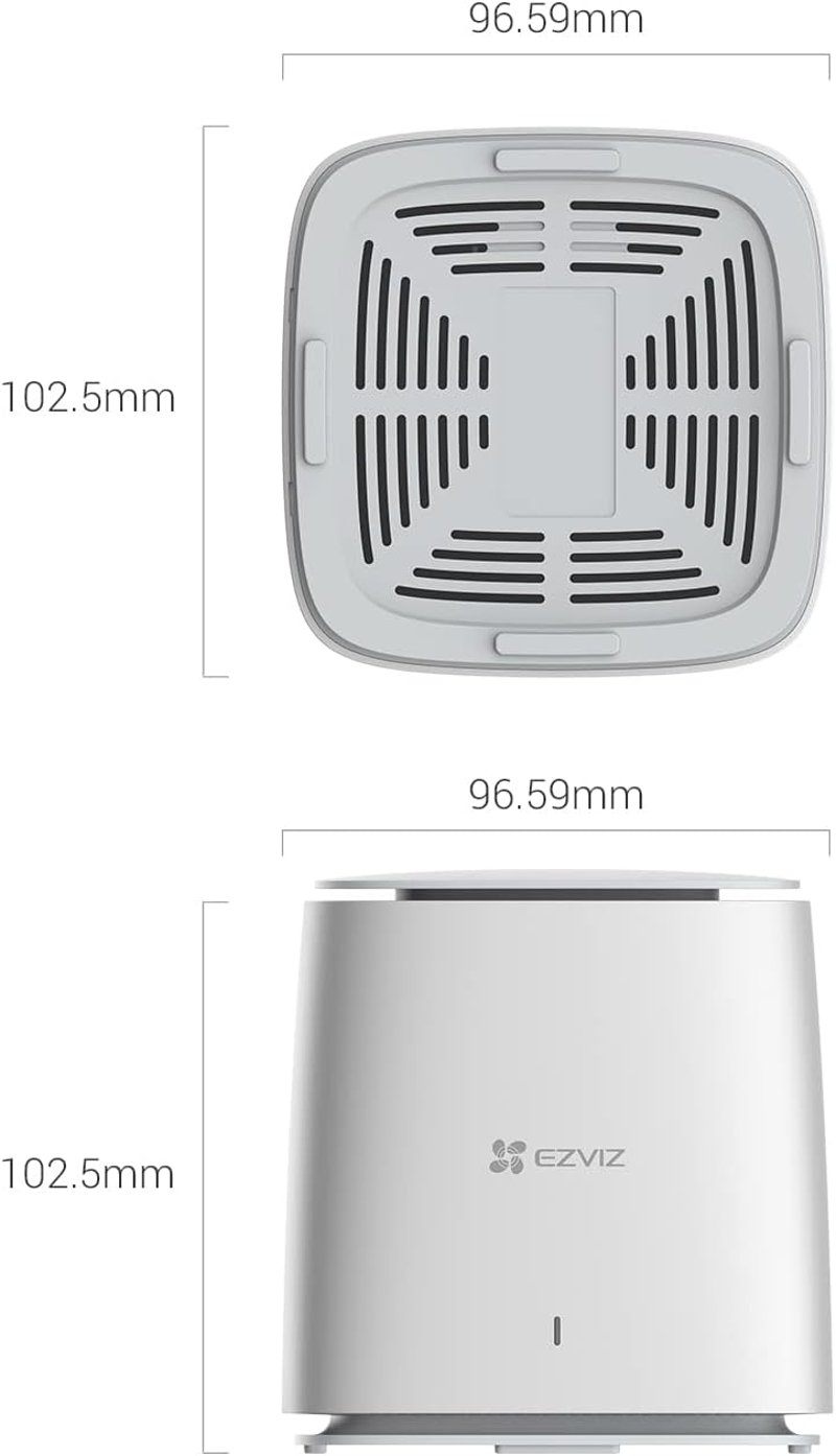 EZVIZ W3R Dual Band Gigabit Router Wi-Fi 6 Mesh Rendszerrel, 1800Mbps Sebességgel, Okosotthon Kompatibilitással és Interferencia Védelemmel