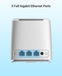 EZVIZ W3R Dual Band Gigabit Router Wi-Fi 6 Mesh Rendszerrel, 1800Mbps Sebességgel, Okosotthon Kompatibilitással és Interferencia Védelemmel 4