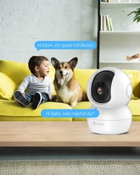 EZVIZ WiFi IP Beltéri Biztonsági Kamera 1080P - Forgatható Bébiőr Kétirányú Hanggal, Mozgásérzékelővel és Éjjellátóval, Alexa Kompatibilis 5